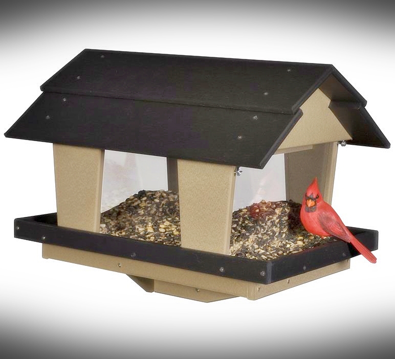 Amish Recycled Poly Classic Bird Feeder