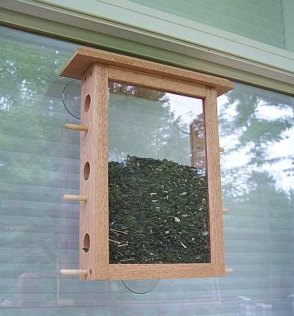 Conservation See-Through Window Bird Feeder