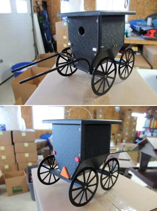 Amish Recycled Poly Buggy Wren House