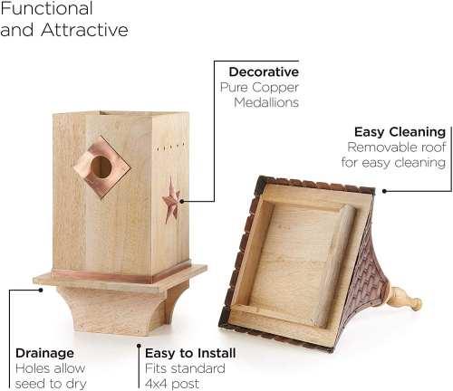 Copper Shingled Roof Bird House