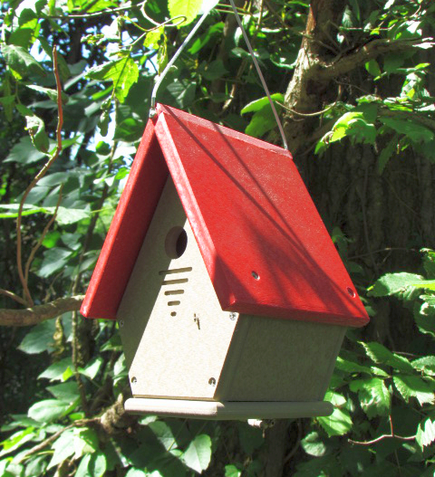 Chateau Recycled Poly Wren House Red Roof