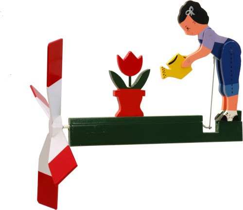 Classic Garden Girl Whirligig