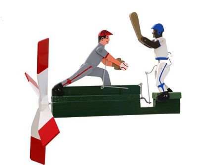 Classic Baseball Player Whirligig